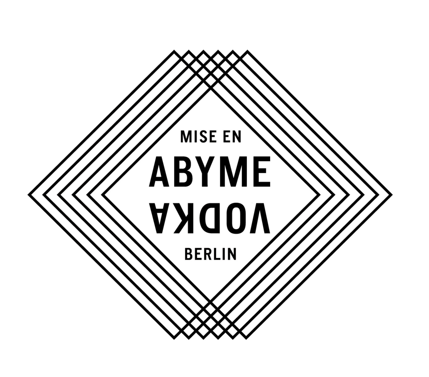 Das Bild zeigt das Logo der Marke Abyme Vodka Berlin.
