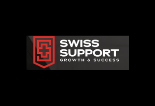 Die Grafik zeigt das Logo der Firma Swiss Support, die von Texten unsere Berliner SEO-Agentur profitiert.